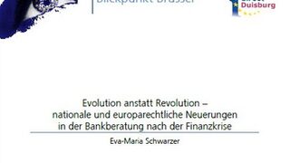 Evolution anstatt Revolution –