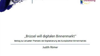 „Brüssel will digitalen Binnenmarkt“