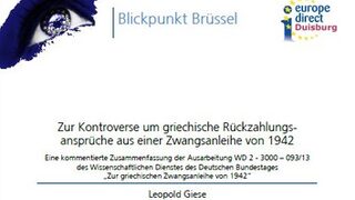 Zur Kontroverse um griechische Rückzahlungsansprüche aus einer Zwangsanleihe von 1942