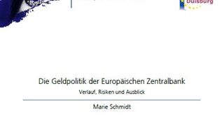 Die Geldpolitik der Europäischen Zentralbank