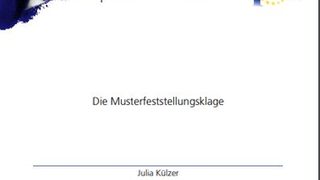 Die Musterfeststellungsklage