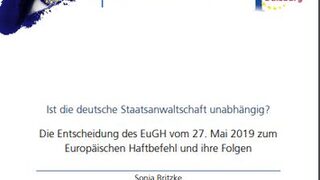 Ist die deutsche Staatsanwaltschaft unabhängig?