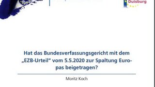 Hat das Bundesverfassungsgericht mit dem „EZB-Urteil“ vom 5.5.2020 zur Spaltung Europas beigetragen?