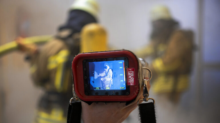 Übung der freiwilligen Feuerwehr Walsum