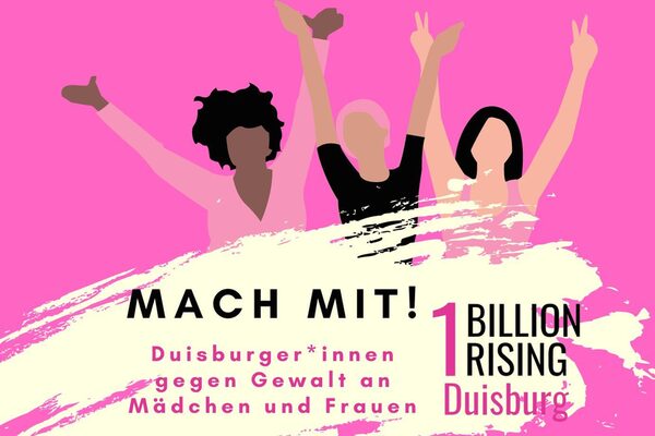 Plakat zur Tanzdemo "One Billion Rising" 2024