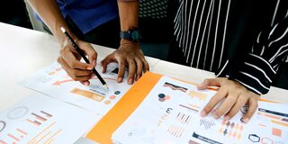 Eine Analyse wird durchgeführt