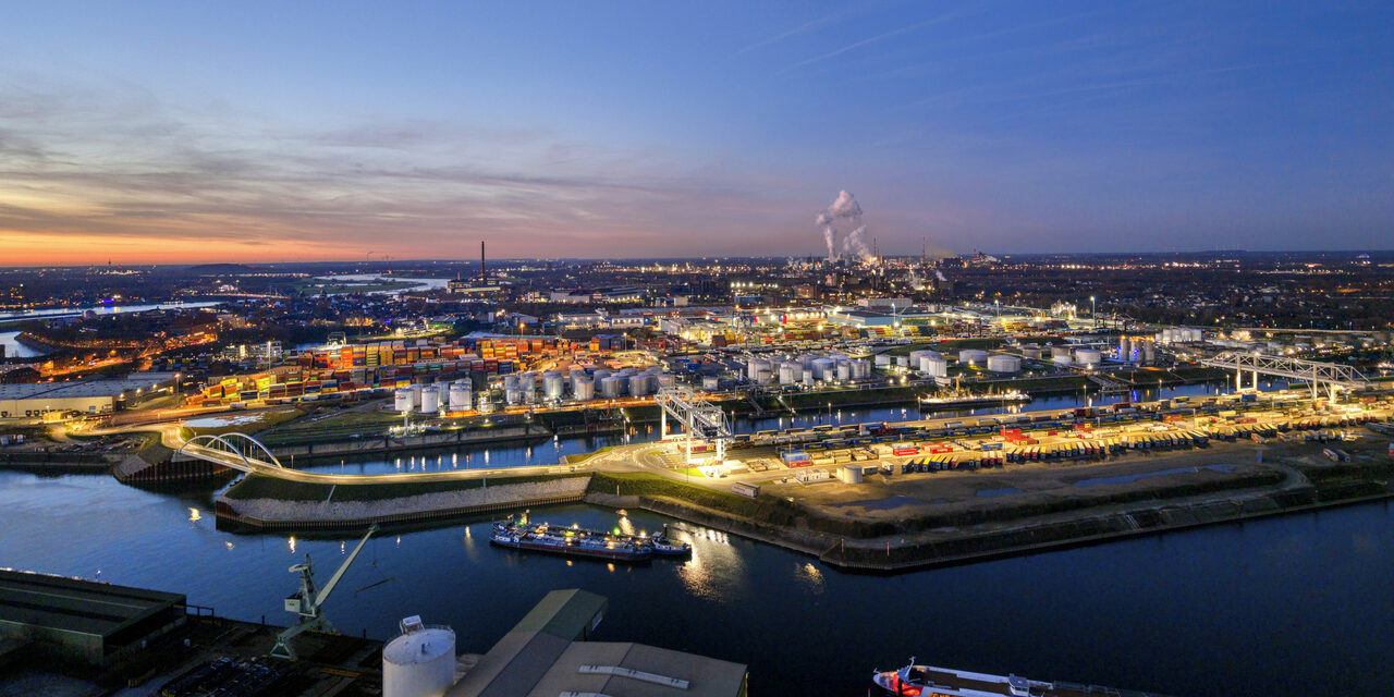 Bildausschnitt vom Duisburger Hafen