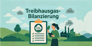 Grafik zum Thema Treibhausgas-Bilanzierung