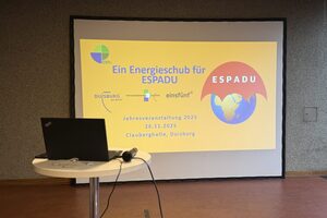 Stabsstelle Klimaschutz auf der Jahreshauptveranstaltung des Projekts ESPADU - Energiesparen in Duisburger Schulen