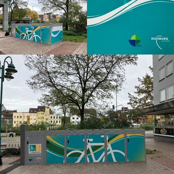 Fahrradboxen am Hansator