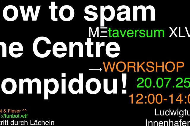 Ausstellung im Ludwigturm mit dem Titel Metaversum XLVII Unst, die dich ghostet?