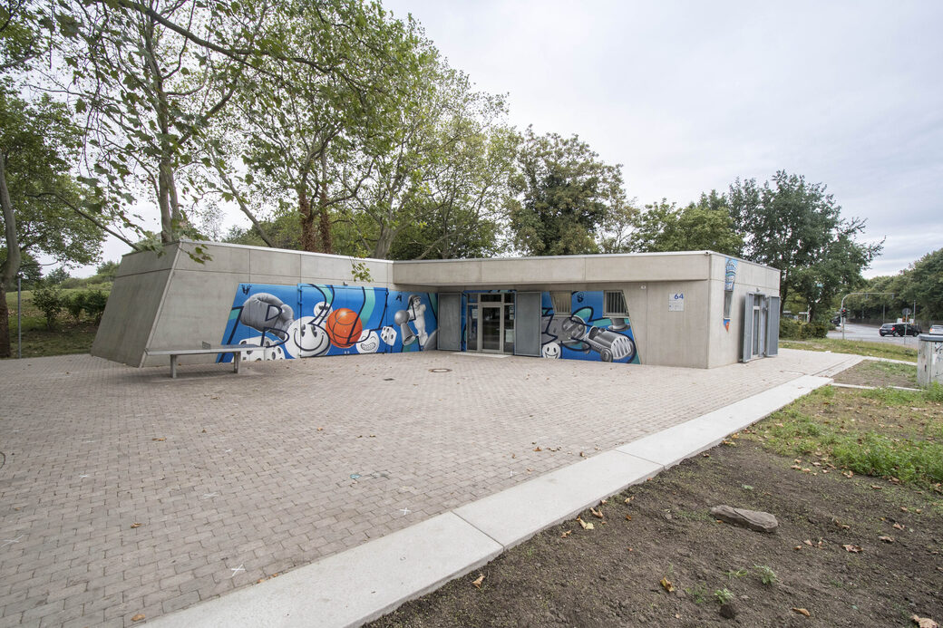 Jugendzentrum "Das Blaue Haus" an der Sedanstraße in Duisburg-Hochfeld
