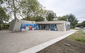 Jugendzentrum "Das Blaue Haus" an der Sedanstraße in Duisburg-Hochfeld