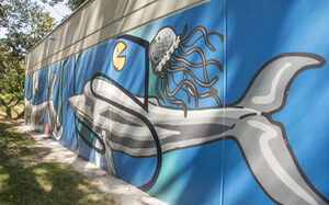 Jugendzentrum "Das Blaue Haus" an der Sedanstraße in Duisburg-Hochfeld