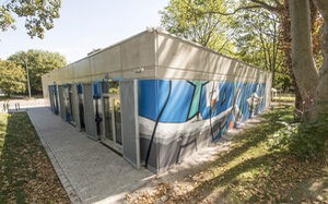 Jugendzentrum "Das Blaue Haus" an der Sedanstraße in Duisburg-Hochfeld