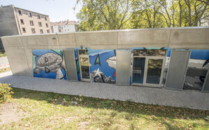 Jugendzentrum "Das Blaue Haus" an der Sedanstraße in Duisburg-Hochfeld