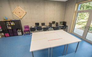 Jugendzentrum "Das Blaue Haus" an der Sedanstraße in Duisburg-Hochfeld