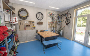 Jugendzentrum "Das Blaue Haus" an der Sedanstraße in Duisburg-Hochfeld