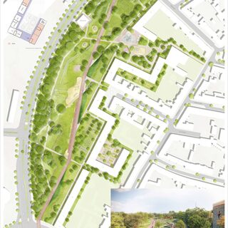 Entwurf studio grüngrau, Düsseldorf mit Molestina Architekten + Stadtplaner, Köln Blatt 3