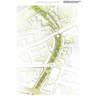 Entwurf Umgestaltung Kuhlenwall KRAFTRAUM Landschaftsarchitektur und Stadtentwicklung