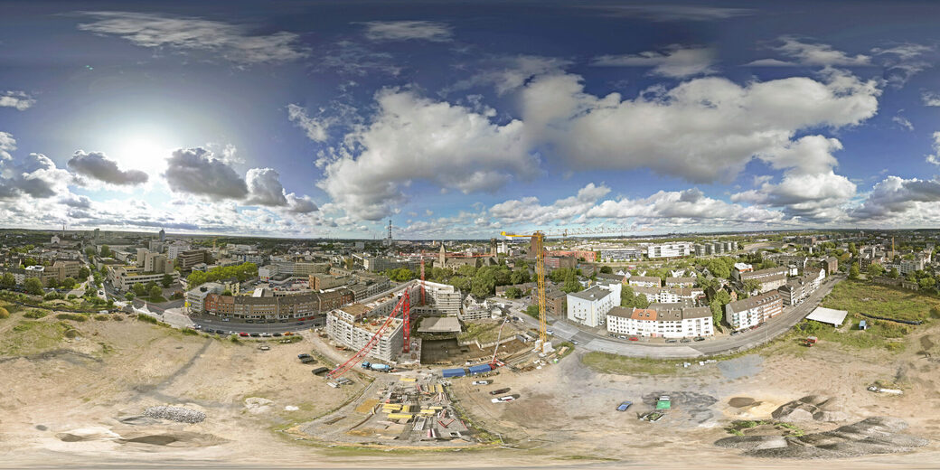 Luftansicht des Mercatorquartiers