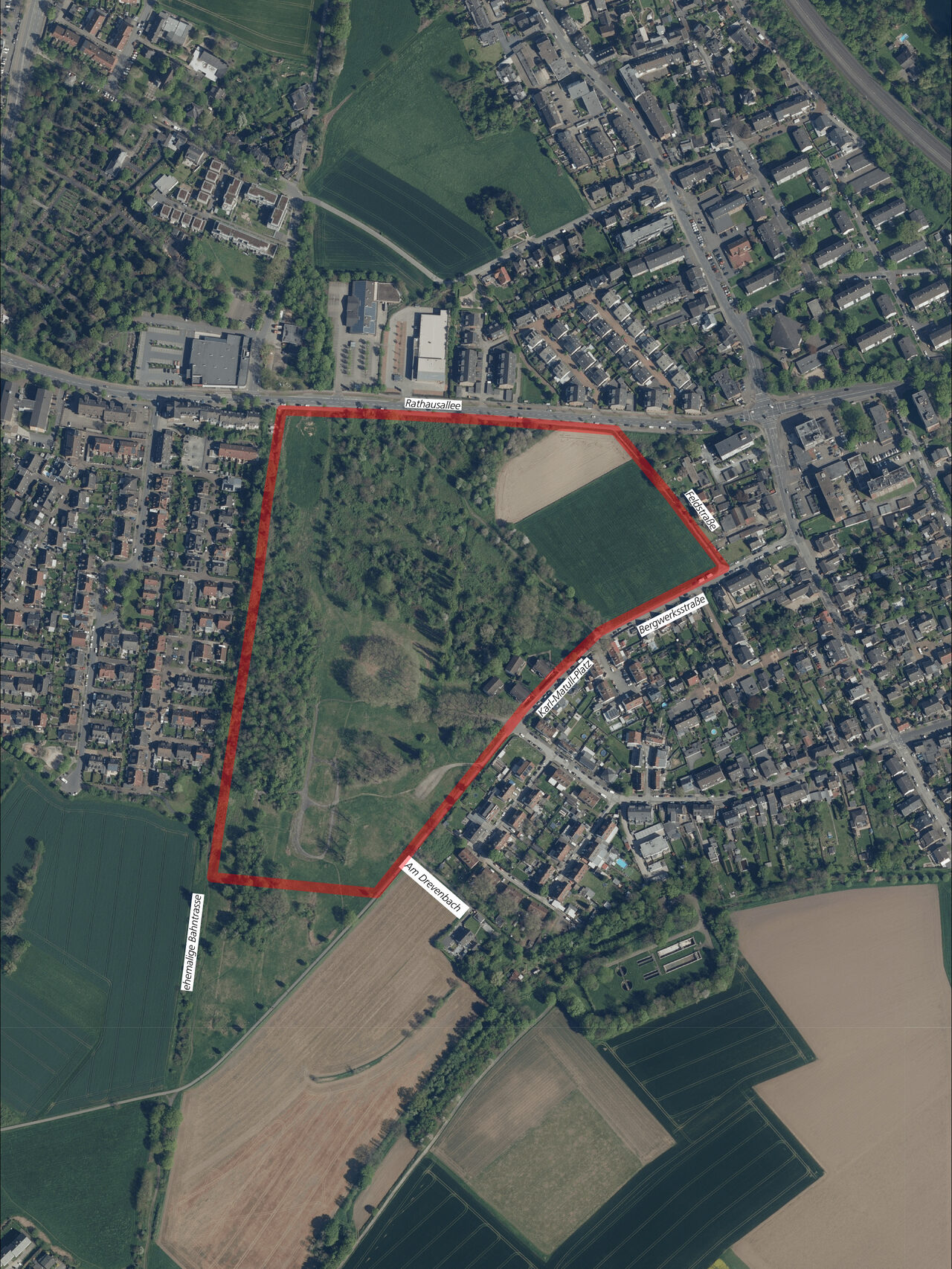 Satellitenbild vom Plangebiet