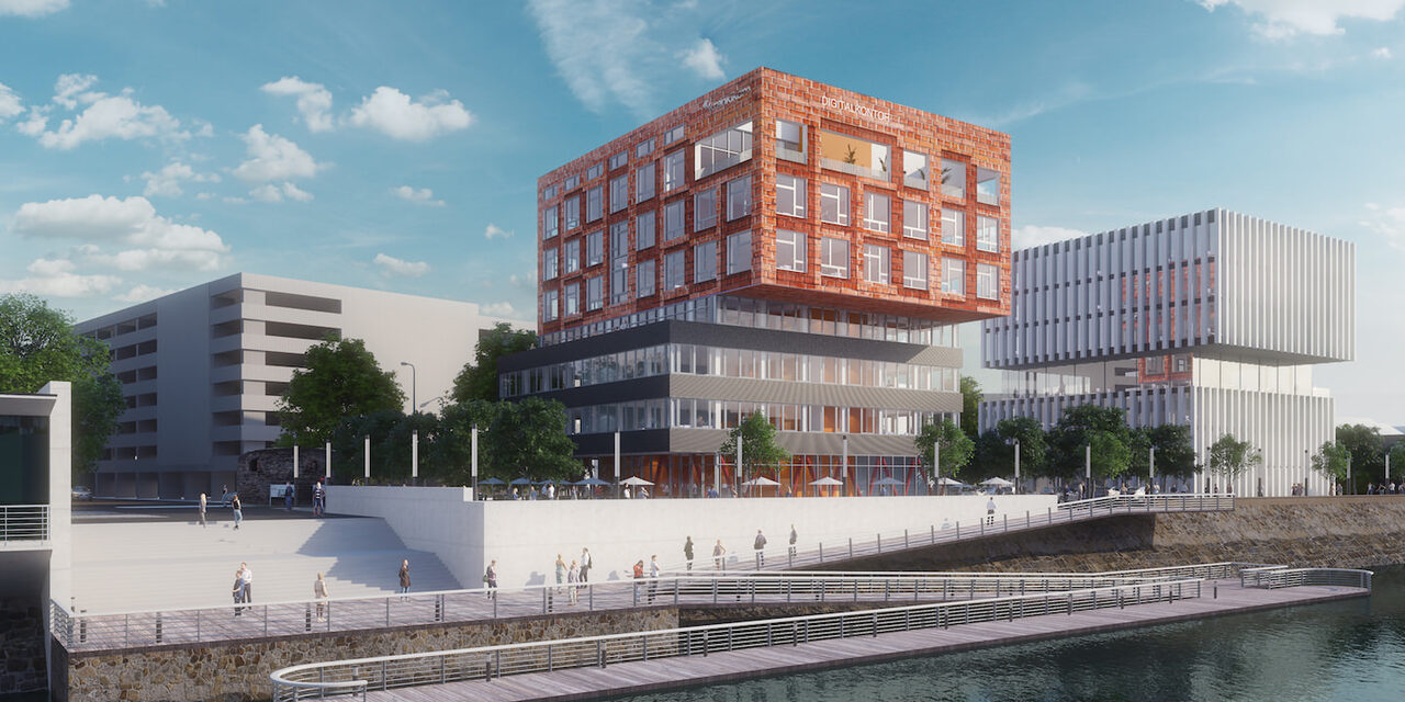 Entwurfszeichnung der neuen Gebäude