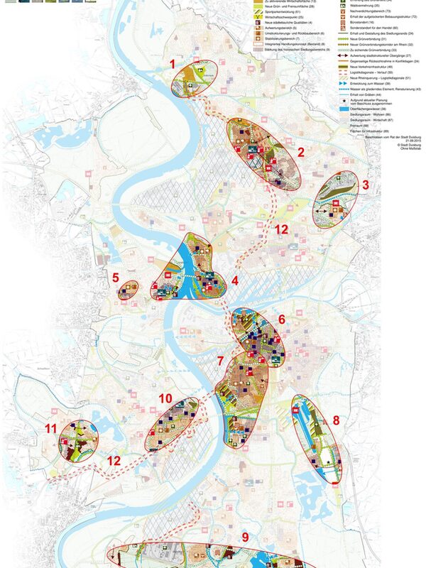 Karte Räumliche Handlungsschwerpunkte