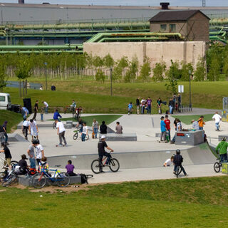 Skateranlage im Rheinpark Hochfeld