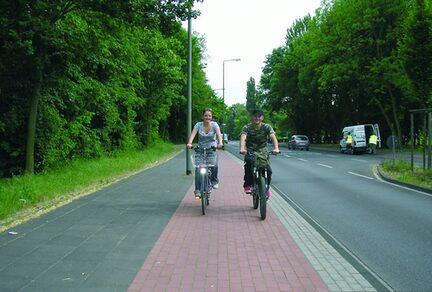 Bild von einem Radweg