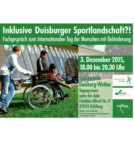 Plakat Inklusive Duisburger Sportlandschaft?!