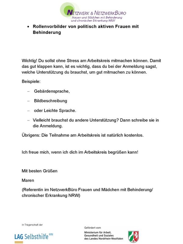 Einladung zum Online-Arbeitskreis „Leise war gestern, laut ist heute“