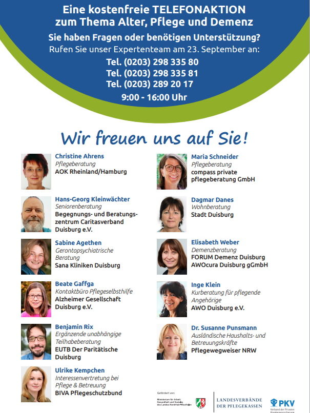 Telefonaktion Leben im Alter