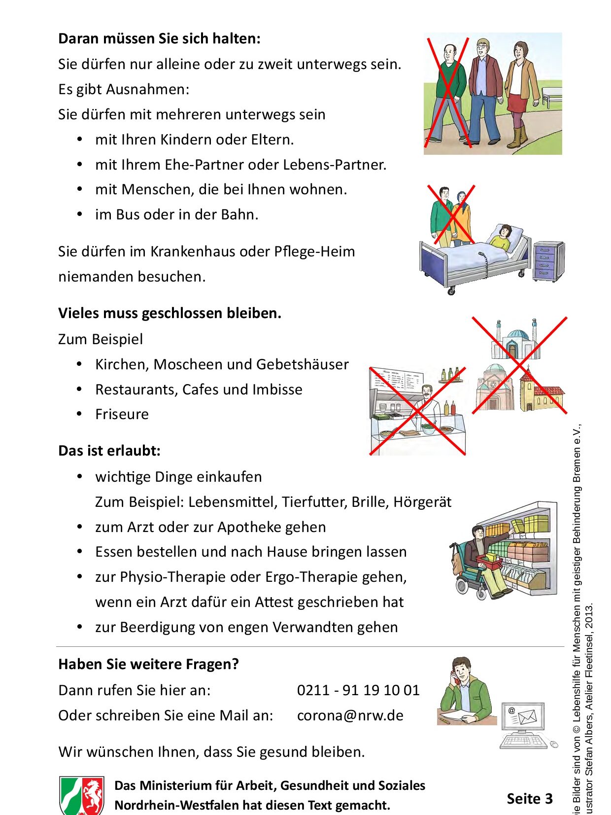 Bebilderte Erklärung des Corona-Virus in Leichter Sprache