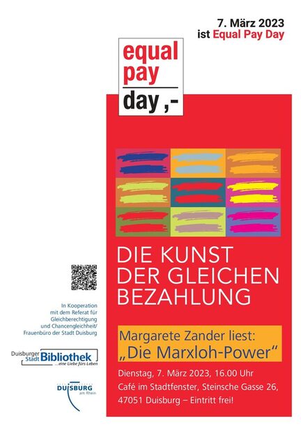 Flyer zum Equal Pay Day 2023