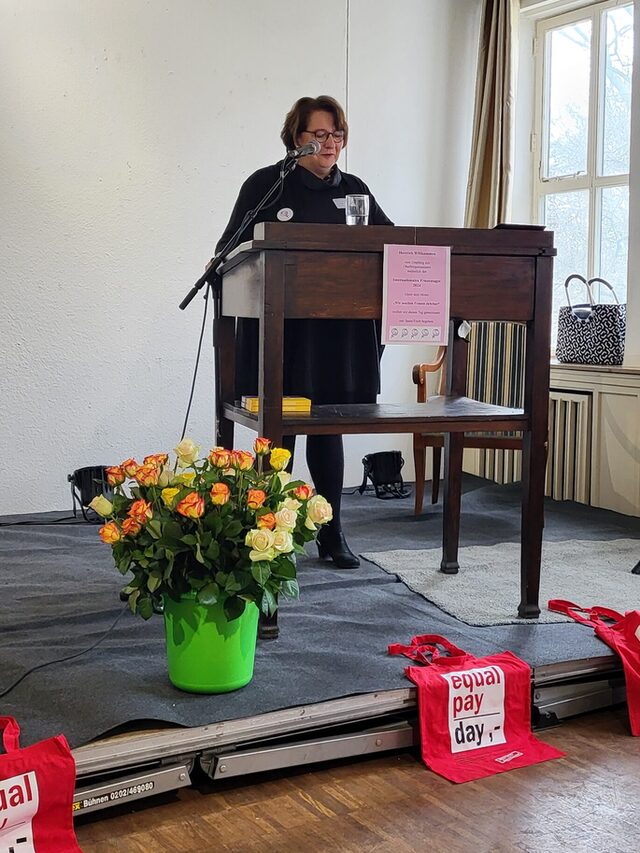 Elisabeth Koal auf dem Podium