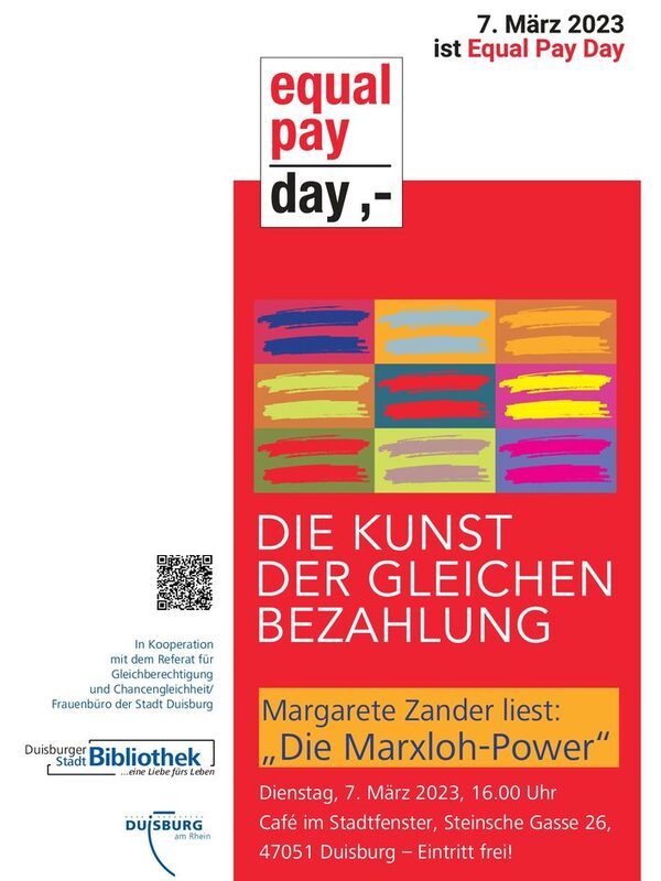 Flyer zum Equal Pay Day 2023