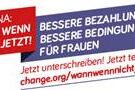 Logo Petition "Bessere Bezahlung und bessere Bedingungen für Frauen"