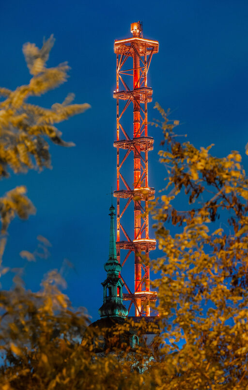 Unser Stadtwerketurm in orange