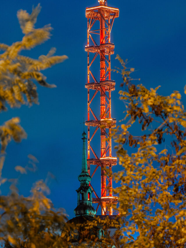 Unser Stadtwerketurm in orange