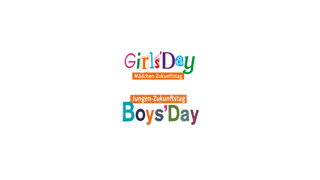Logo Girls'Day und Boys'Day in bunter Schrift