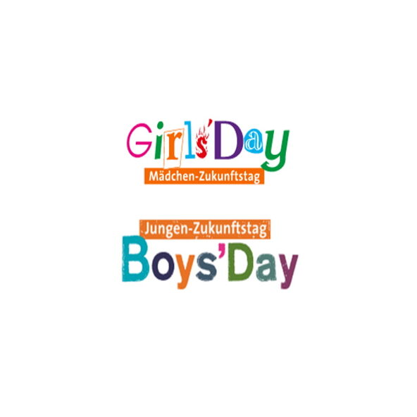 Logo Girls'Day und Boys'Day in bunter Schrift