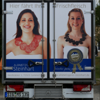 Sexistische Werbung auf LKW