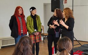 von links: Doris Freer, Mauga Houba-Hausherr, Petra Müller, Claudia Schäfer