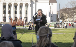 Begrüßung durch Bürgermeisterin Edeltraud Klabuhn
