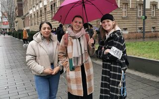 Mitstreiterinnen aus dem Orga-Team des Runden Tisches Gewaltschutz für Duisburg