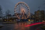 Orange your City - zum Internationalen Tag gegen Gewalt an Frauen wurde unteranderem das Riesenrad auf dem Duisburger Weihnachtsmarkt orange beleuchtet.