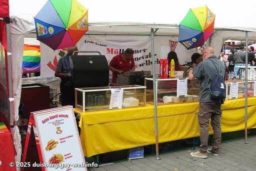 Essensstand auf dem Straßenfest