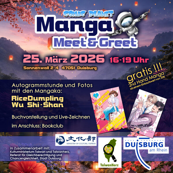 Manga Meet&Greet am 25.03.2026 von 16-19 Uhr im Comic Planet