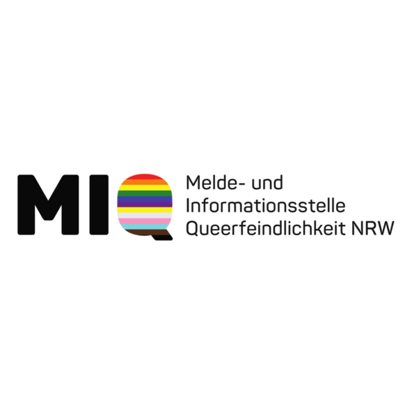 Logo der Melde- und Informationsstelle Queerfeindlichkeit NRW